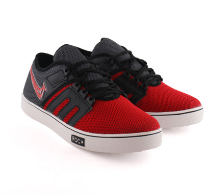 

Amanio Sneaker Casual Shoes Casuals For Men(Red, Grey