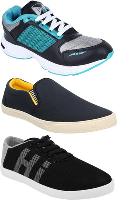 

Chevit Men's Combo Pack of 3 Sneakers, Running Shoes For Men(Multicolor, Multicolour