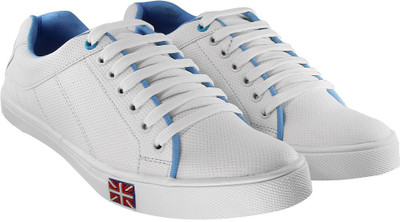 

Blinder Men's White Sneakers For Men(White, Blue