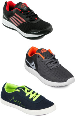 

Asian Men Casual & Running Shoes Combo Pack of 3 Running Shoes For Men(Multicolor