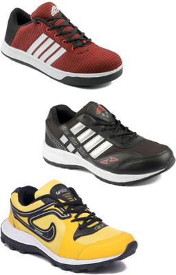 

Asian Men Casual & Running Shoes Combo Pack of 3 Running Shoes For Men(Multicolor, Multocolor