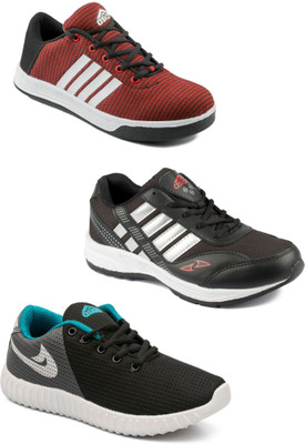 

Asian Men Casual & Running Shoes Combo Pack of 3 Running Shoes For Men(Multicolor