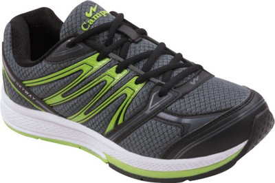

Campus Campus SKYWAY D.Gry/BK/P.Grn Men Running Shoes Running Shoes For Men(Grey, Black, Green, Gray