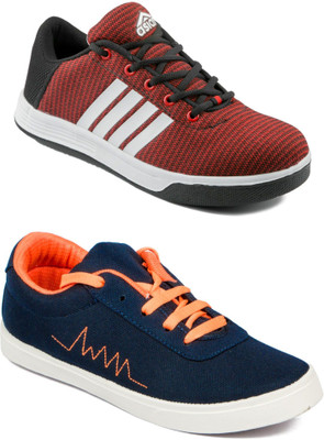 

Asian Men Casual & Running Shoes Combo Pack of 2 Sneakers For Men(Multicolor
