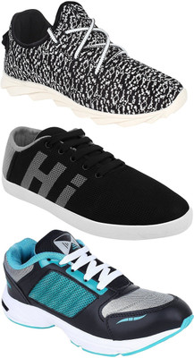 

Chevit Men's Combo Pack of 3 Sneakers, Casuals For Men(Multicolor, Multicolour