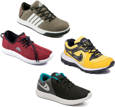 

Asian Men Casual & Running Shoes Combo Pack of 4 Running Shoes For Men(Multicolor, Multocolor
