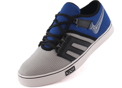 

MONCA Leather Casual Shoes Sneakers For Men(Blue