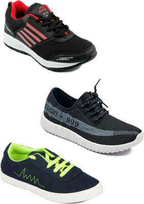 

Asian Men Casual & Running Shoes Combo Pack of 3 Running Shoes For Men(Multicolor