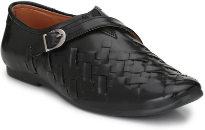

Big Fox Roman Sandal Monk Strap For Men(Black