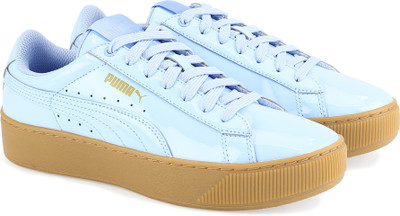 

Puma Puma Vikky Platform Patent Sneakers For Women(Blue, Serenity-serenity