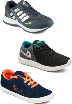 

Asian Men Casual & Running Shoes Combo Pack of 3 Running Shoes For Men(Multicolor