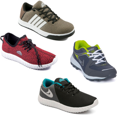 

Asian Men Casual & Running Shoes Combo Pack of 4 Running Shoes For Men(Multicolor