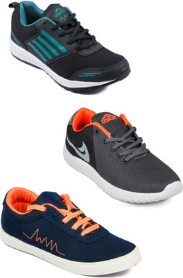 

Asian Men Casual & Running Shoes Combo Pack of 3 Walking Shoes For Men(Multicolor