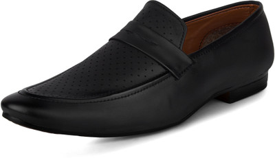 BUWCH Black Loafer For Men & Boys Loafers For Men(Black