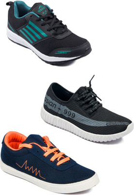 

Asian Men Casual & Running Shoes Combo Pack of 3 Running Shoes For Men(Multicolor
