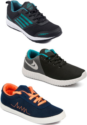 

Asian Men Casual & Running Shoes Combo Pack of 3 Running Shoes For Men(Multicolor