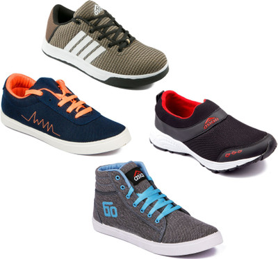 

Asian Men Casual & Running Shoes Combo Pack of 4 Running Shoes For Men(Multicolor