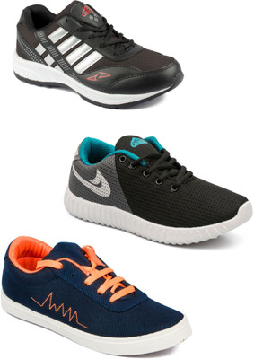 

Asian Men Casual & Running Shoes Combo Pack of 3 Running Shoes For Men(Multicolor