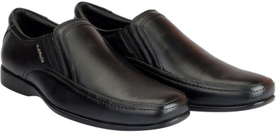 

Hush Puppies Hush Puppies Black Leather Shoes For Men Slip On For Men(Black