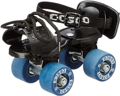 

Cosco Tenacity Super Jr. (16.5 - 19.5 cm) Age Group (3 - 6 Years) Quad Roller Skates - Size 8 - 11 UK(Blue)