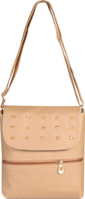 

Howdy Women Casual Beige PU Sling Bag