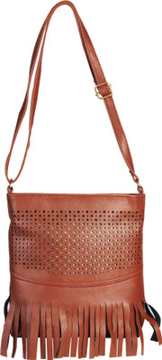 

Howdy Women Casual Brown PU Sling Bag