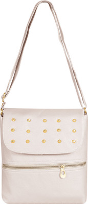 

Howdy Women Casual Beige PU Sling Bag