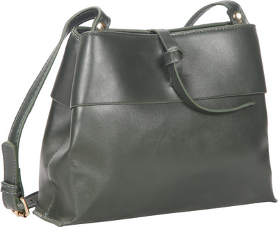 

Bagkok Women Casual Green PU Sling Bag