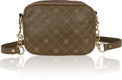 

Kleio Women Casual Brown PU Sling Bag