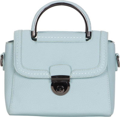 

CRAWLER Girls Casual Blue Leatherette Hand-held Bag