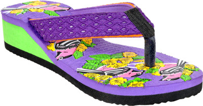 Leather Line Tackl Flip Flops, Multicolor
