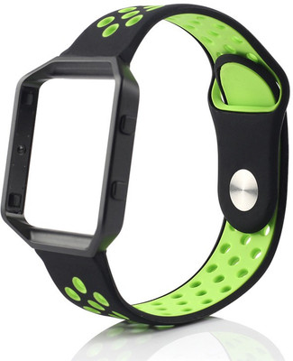 

invella fitbt blaze Metal Case Smart Watch Strap(Black, Green)