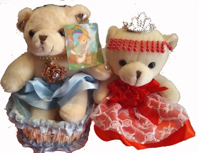 

Debina Store Mr & Mrs. Teddy - 12 cm(Creame)