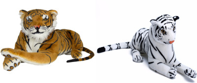 

yakeen CUTE WHITE AND RED TIGER COMBO PACK - 32 cm(Red)