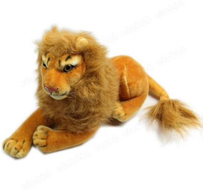 

De-Ultimate Stitching Soft Stuffed Toy King of Jungle Lion for Home, Car & Bedroom - 18 cm(Brown)