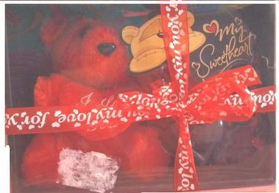 

Debina Store Red Teddy Bear with Perfume - 12 cm(Red)