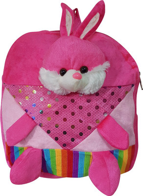 

Global Choice Bunny Soft Toy bag for Kids - 14 inch(Pink)