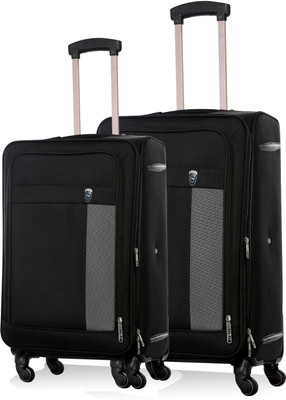 

Novex Chicago - Pack of 2 ( inches and 20 inches) Expandable Check-in Luggage -  inch(Black