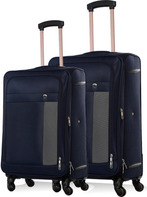 

Novex Chicago - Pack of 2 ( inches and 20 inches) Expandable Check-in Luggage -  inch(Blue