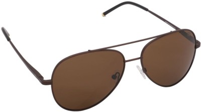 Gio Collection Aviator Sunglasses(For Men, Brown)