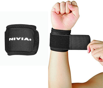 Nivia WS-583 Wrist Support (L, Black) available at flipkart for Rs.200