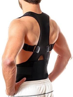

Iris Back Brace Posture Corrector | Best Fully Adjustable Support Brace | Improves Posture and Provides Lumbar Support | For Lower and Upper Back Pain | Back Support (Free Size, Black)