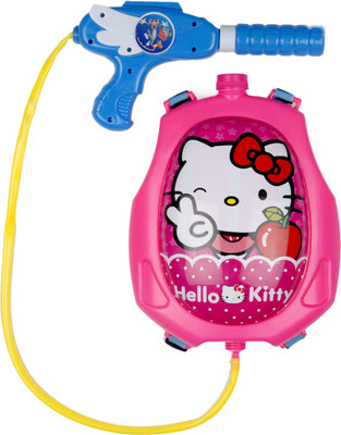 

FIZZYTECH HOLI WTER GUN WITH PRESSURE WITH BACK HOLDING TANK (HELLO KITTY )(Pink)