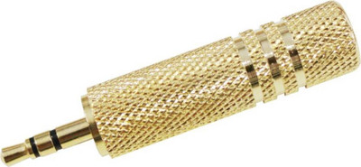 

TECHON TV-out Cable 3.5 mm Stereo AUX to 6.35mm P-38 Jack Connector for Guitars Headphone Adapter (Gold)(Golden, For TV)