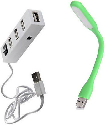 

durReey Set of Multi connectivity USB Hub with Ultra Flexible Emergency Led Light E43 USB Hub, Led Light(White, Green)