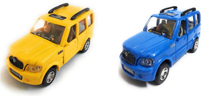 

The Game Begins Combo Toys of Scorpio Car, Yellow and Blue, Set of 2 Toys(Multicolor)