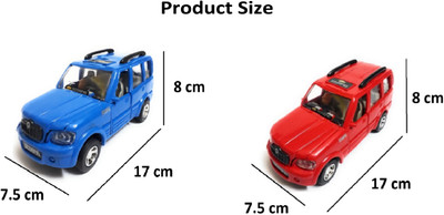 

The Game Begins Combo Toys of Scorpio Car, Blue and Red, Set of 2 Toys(Multicolor)
