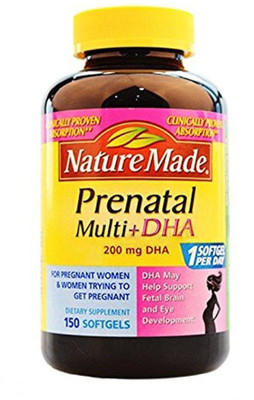 

Nature Made Prenatal Multi + Dha, 200mg(150 No)