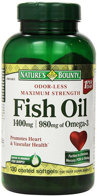 

Nature's Bounty Fish Oil 1400 mg., 130 Softgels(130 No)