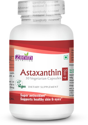 

Zenith Nutrition Astaxanthin 4mg 30 Nos(30 No)